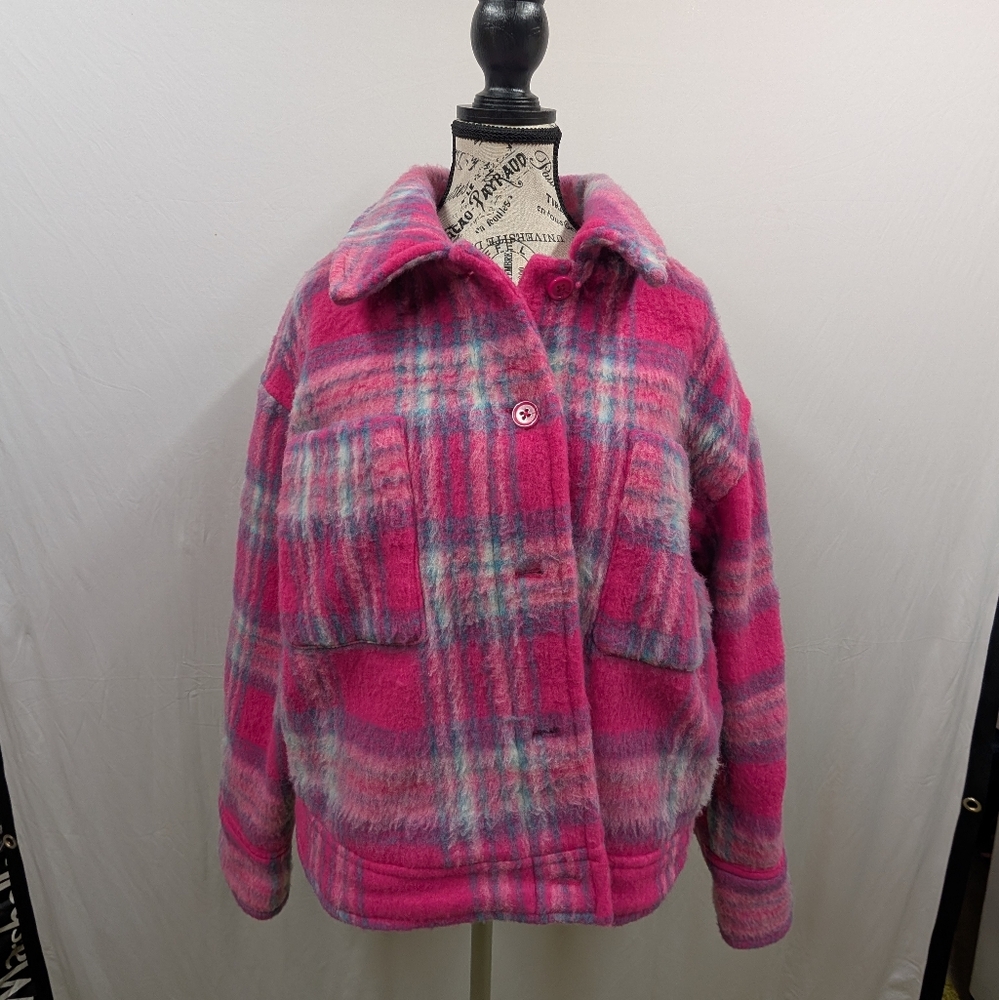 Plaid Pink Women's Jacket